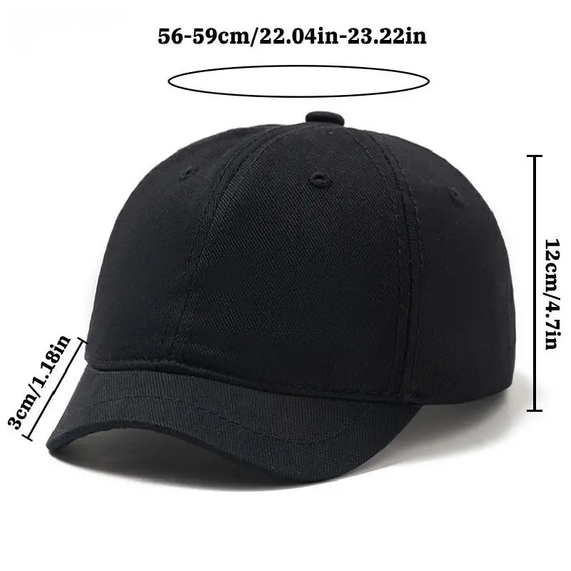 Baseballkappe im amerikanischen Stil mit kurzem Schirm, japanischer Stil, Unisex, vielseitig einsetzbar, kleiner Schirm, modische Baseballkappe mit weichem Obermaterial – Detail 1