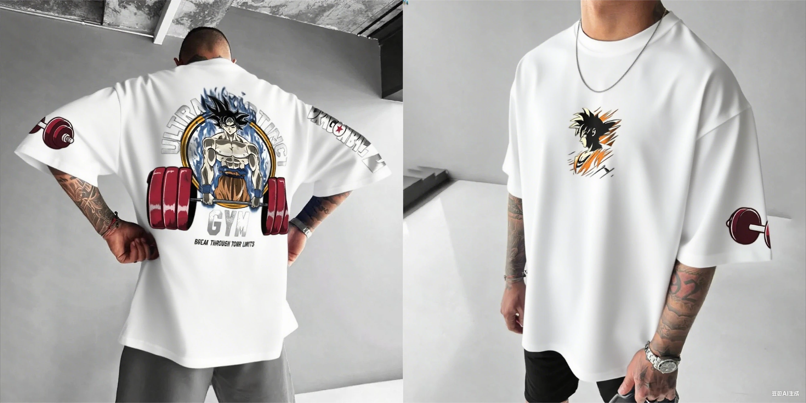 Camiseta de gimnasio de Dragon Ball Goku, Camiseta de algodón de Anime para Fitness de verano 2025, estilo callejero con estampado de Goku y texto de entrenamiento