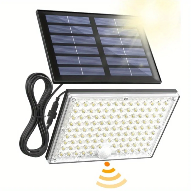 

4 pack 16ft Solar Motion Sensor Flood Lights 113 led 9000K