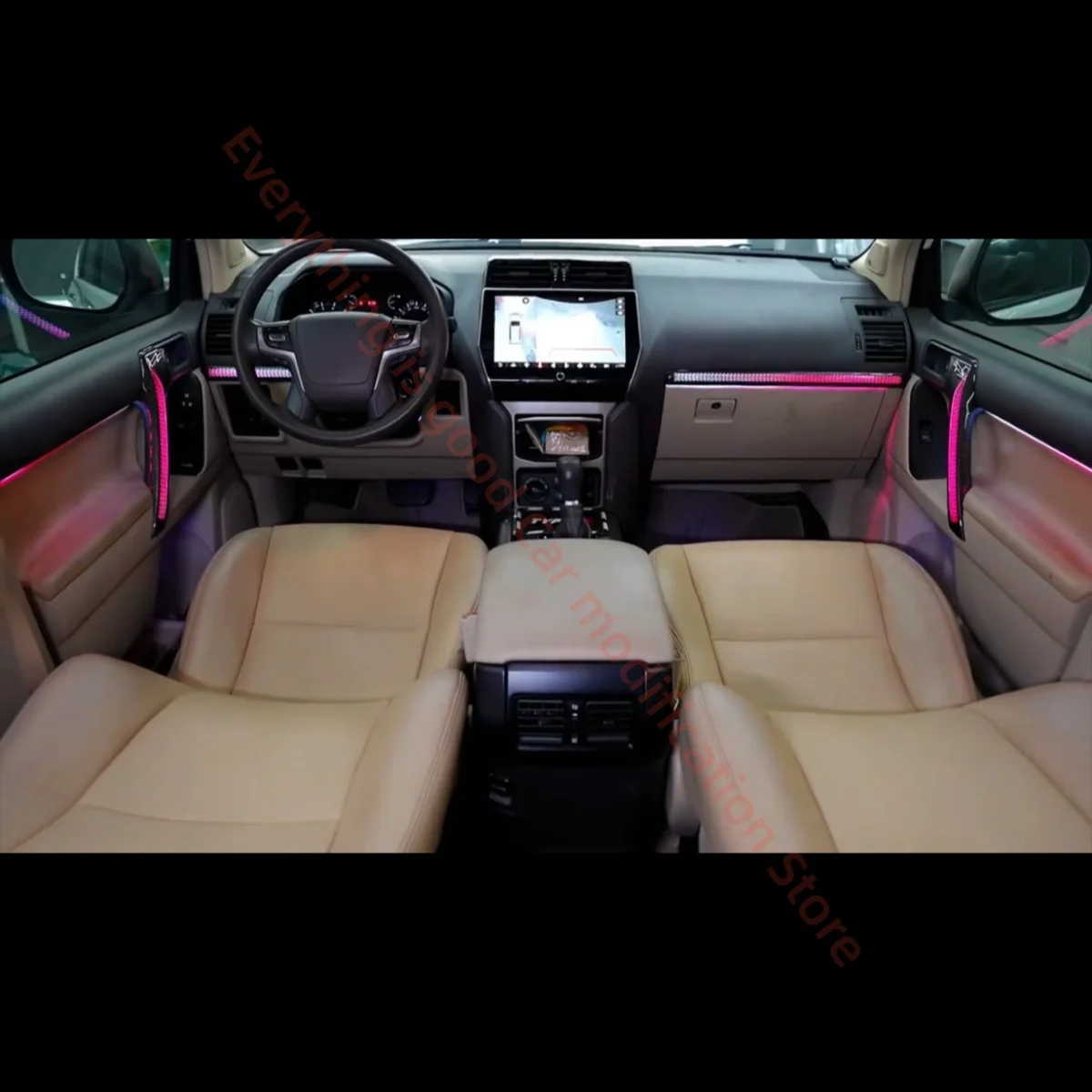 For Toyota Prado 2010-2019 LED Ambient light car interior lighting upgrade Auto accessories Atmosphere lamp Button &APP control