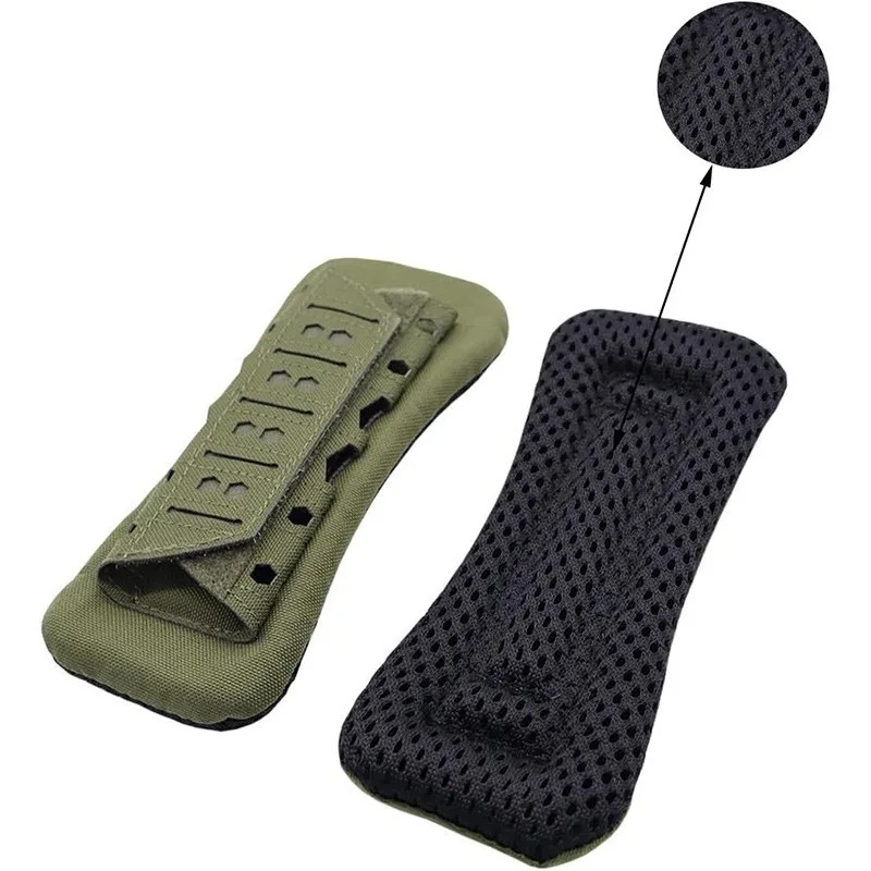 2 قطعة منصات الكتف تنفس للسترات في الهواء الطلق عازلة المضادة للانزلاق كم مقلد طوقا ظهره مكافحة الخنق توسيع حزام