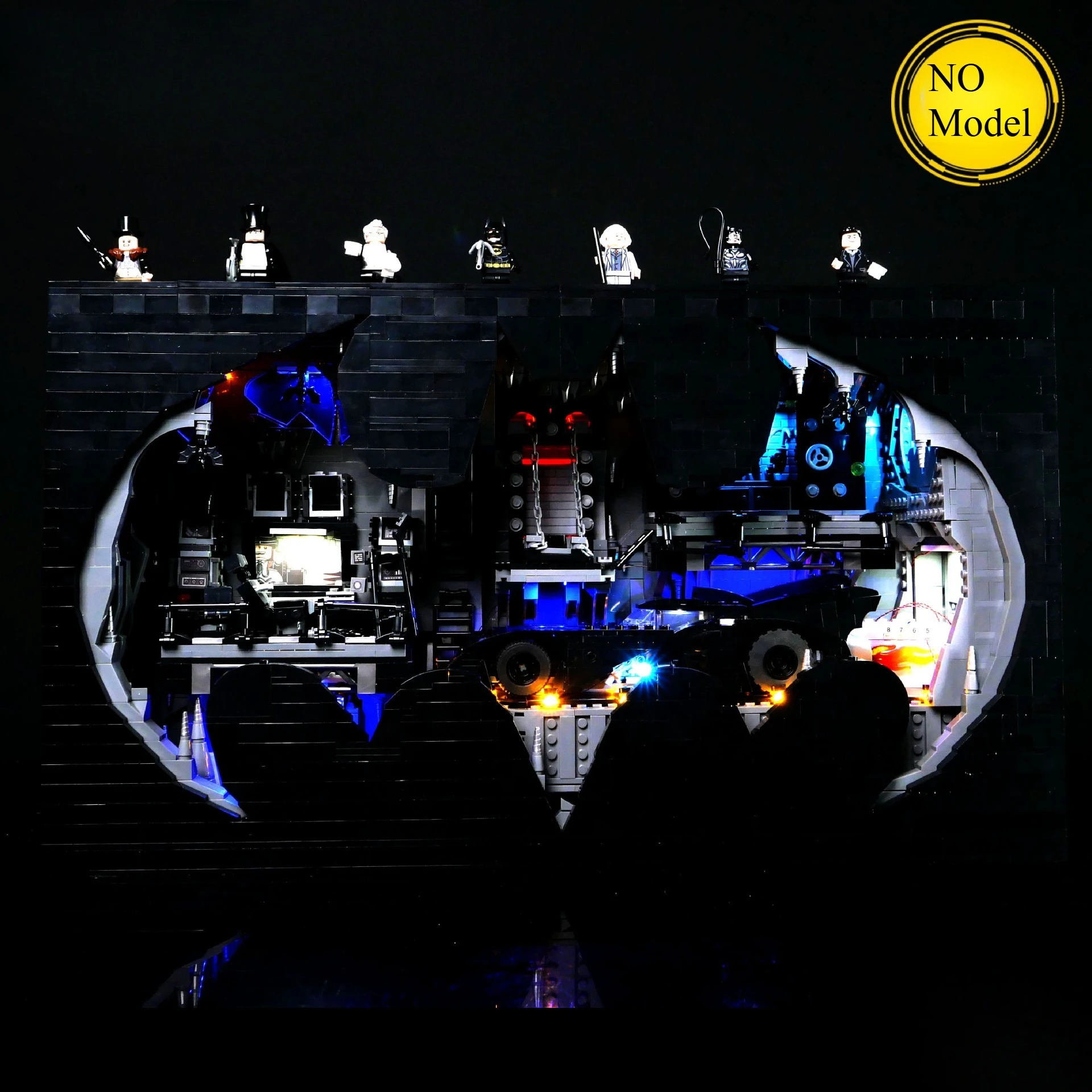 LED-verlichtingsset geschikt voor LEGO Batcave Shadow Box 76252 bouwstenen DIY-lampspeelgoed (exclusief modelstenen)