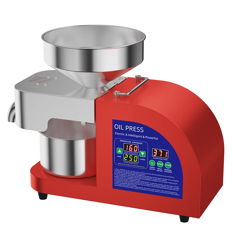 ماكينة صنع زيت الفول السوداني الذكية عالية الجودة 7-12 كجم/ساعة #6