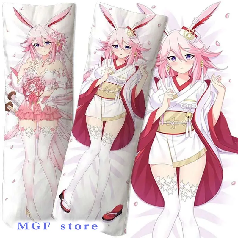 

Anime Collapse Academy Yae Sakura Hug Body 2 Sides 3D Printing Bedding Custom Two-Dimensional Sexy 50*160cm Pillowcase Gift
