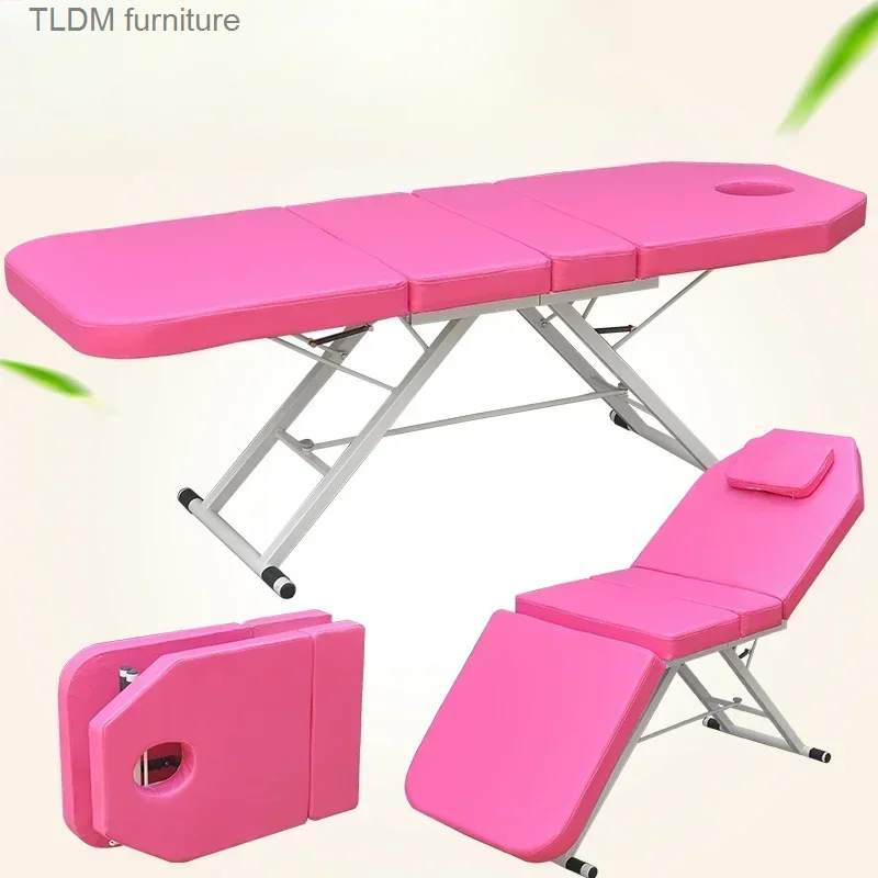 Folding Portable Massage Bed Beauty Spa Examination Physiotherapy Massage Bed Bathroom Camilla Masaje Salon Furniture WZ50MB