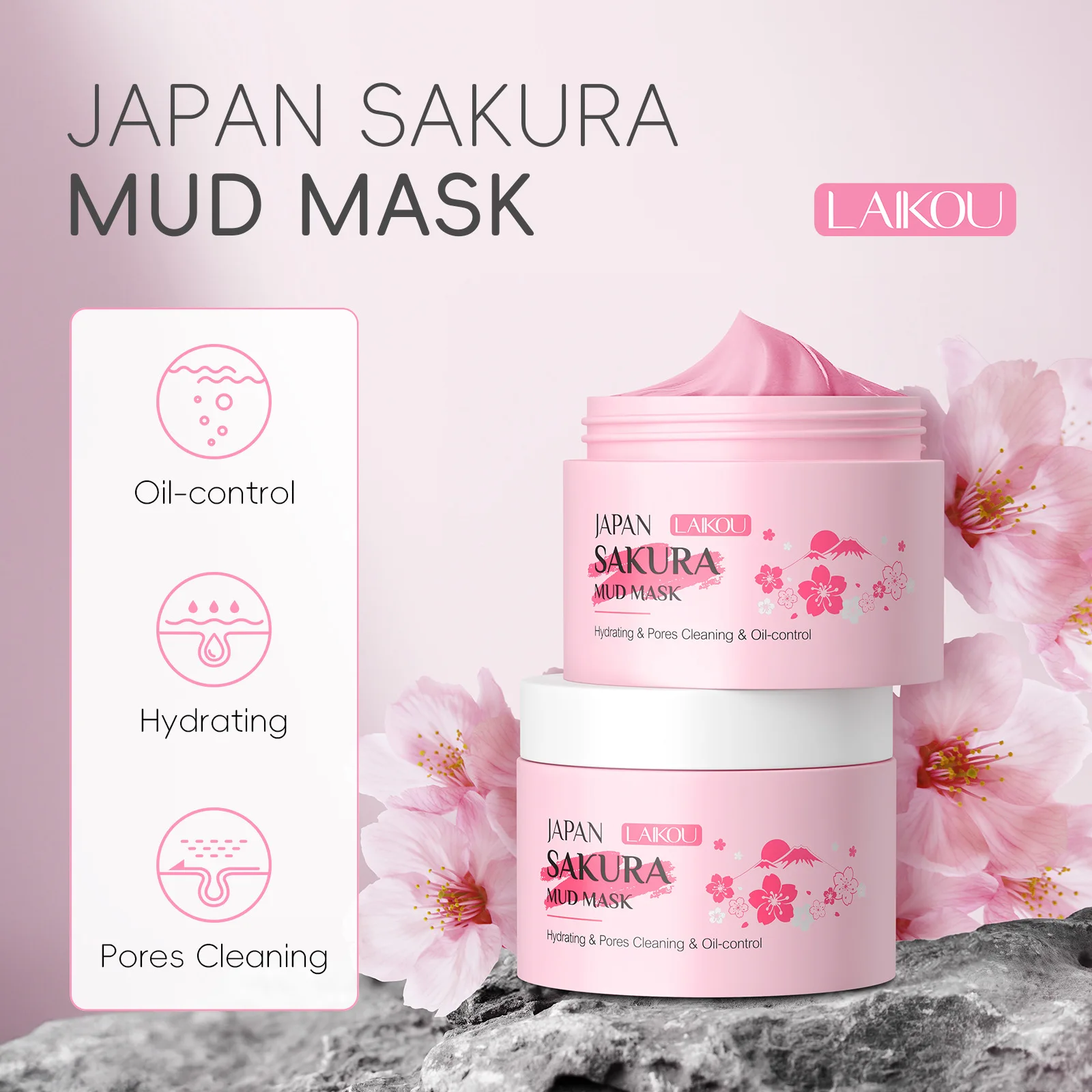 LAIKOU サクラクレイマスク 25g/90g ディープク - Dust Mask Construction のレビューと価格