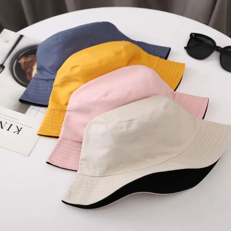 Minimalist Double-Sided Fisherman Hat Lightweight Summer Sun Hat For Men Women Breathable Casual Outdoor Beach Sun Hat