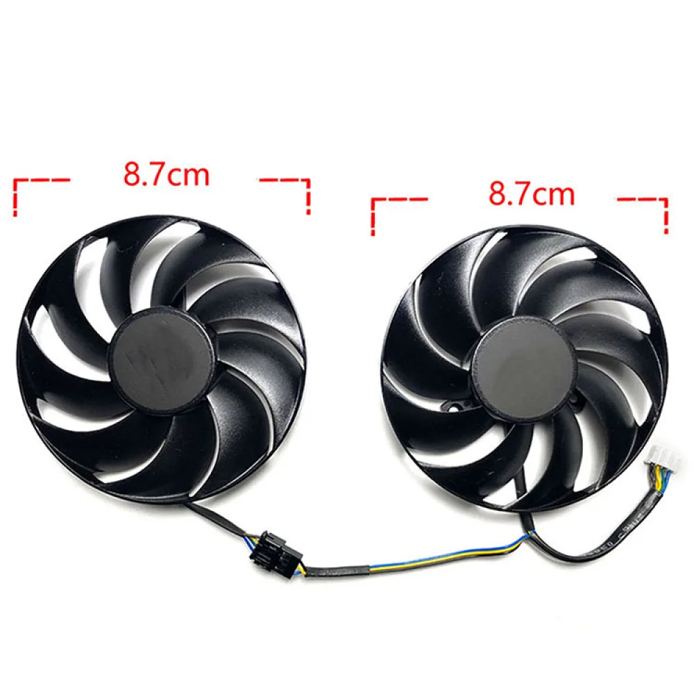 Ventilador de resfriamento para POWERCOLOR RX6750XT GDDR6 Competition Edition Peças de reposição para ventilador de placa gráfica