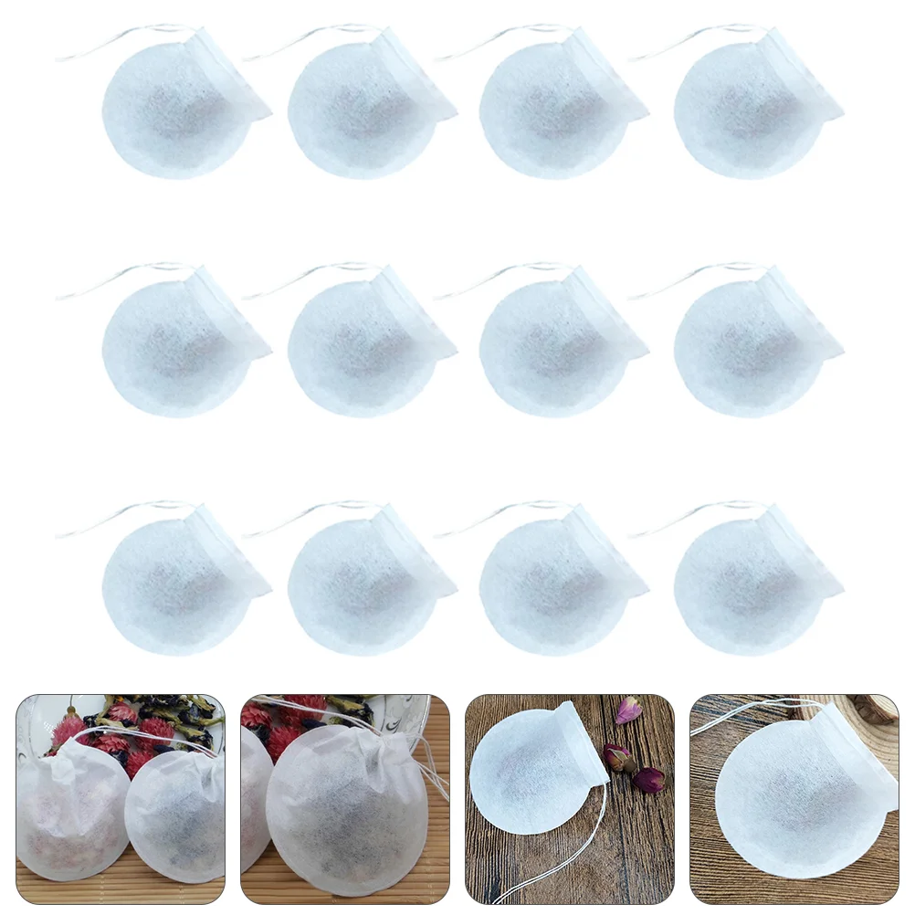 

100 Pcs Tea Bag Bags for Loose Drinking Supplies Maker Drawstring Spices Decocting Paper