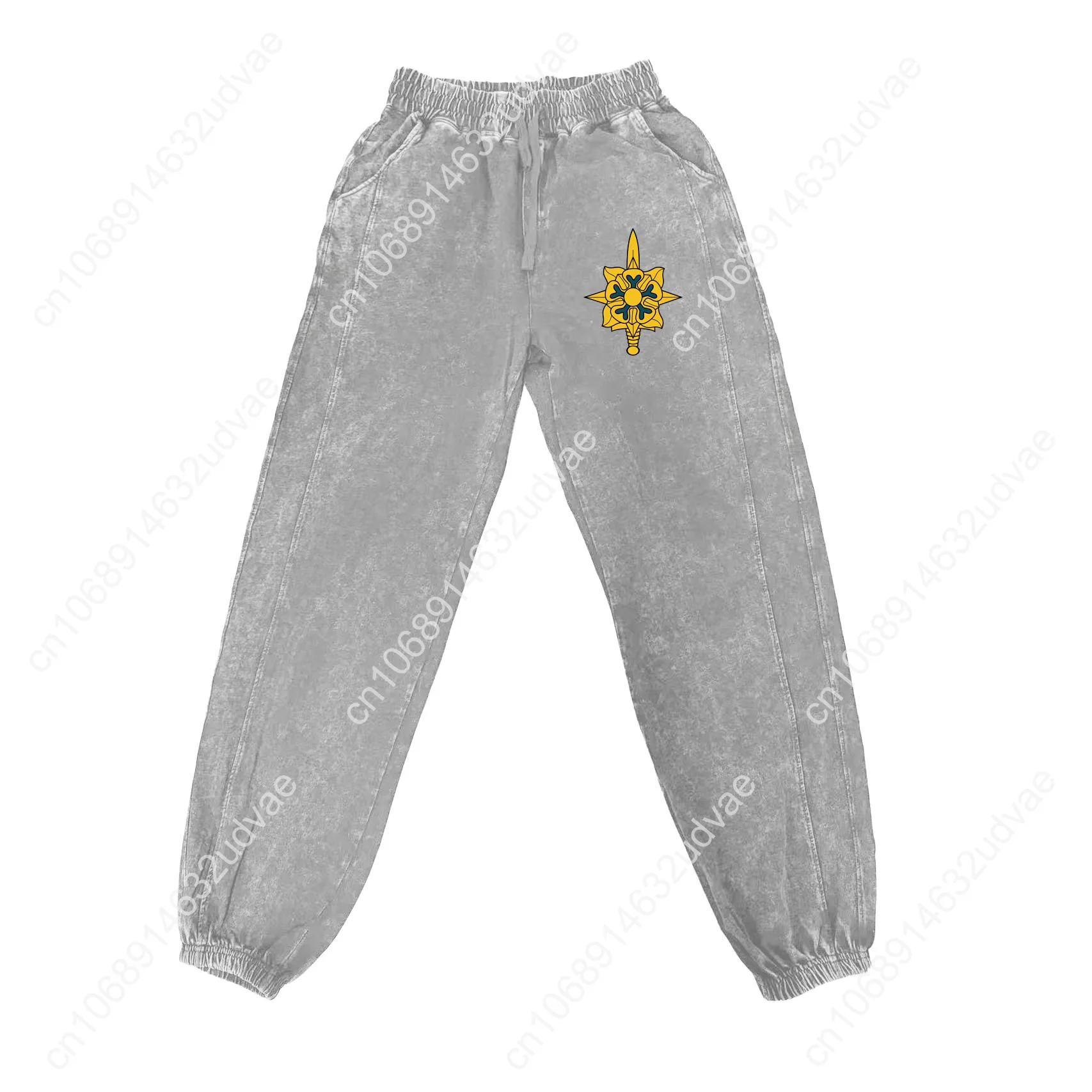 US Army Branch Military Intelligence Corps Pants Man Woman Teenager Retro Trousers Cotton Elastic Customized Pant with Pocket