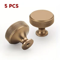 5 uds perillas de gabinete de aluminio perillas de tocador moleteadas elegantes herrajes para cajones manija de armario barra en T manija negra dorada de bronce antiguo
