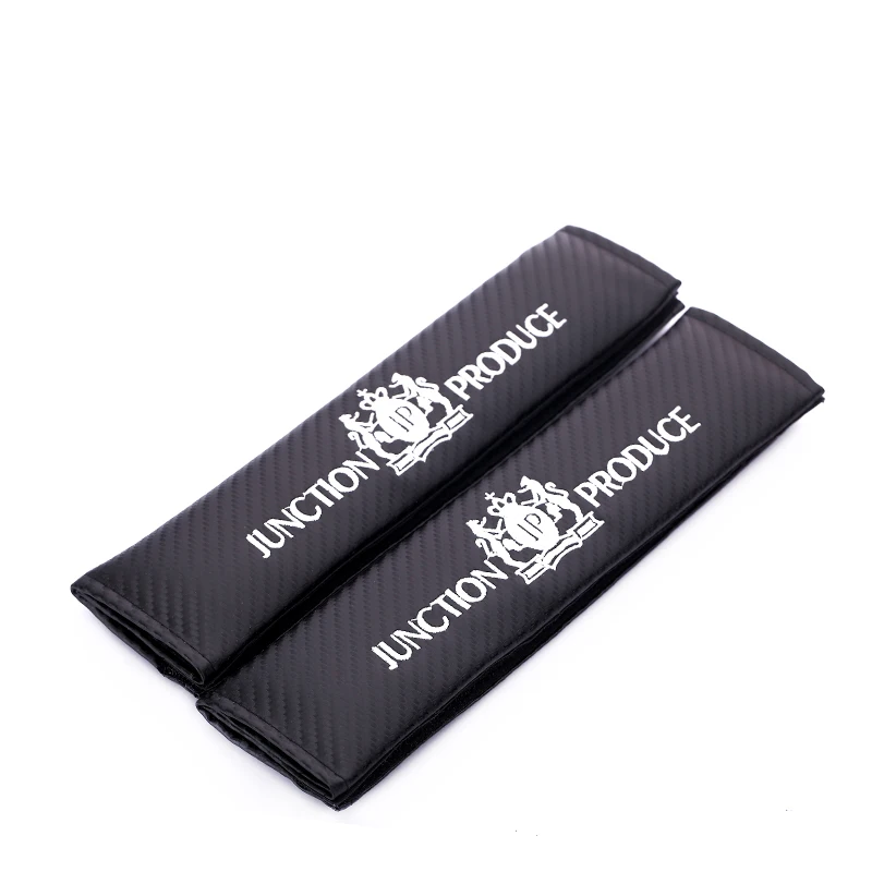 

Embroidery Junction Produce Emblem Carbon Fiber Seat Belt Cover Shoulder Pad for Mercedes Benz Bmw Toyota Lexus Car Accessories