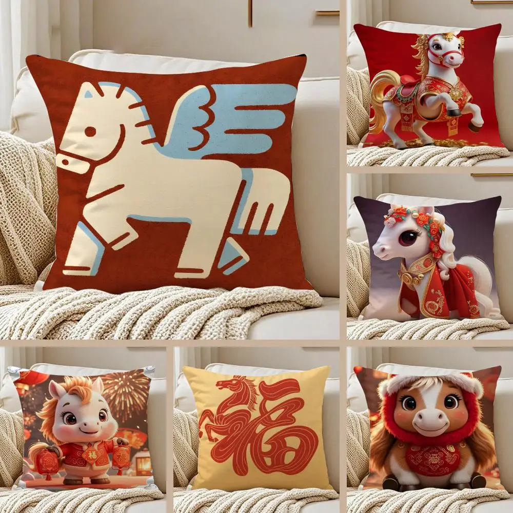 Dark Fantasy Game C-Clair Obscur Expedition 33 Cushion Cover Pillowcase Anti-dustmite Invisible Zipper Short Plush Sofa Cushion