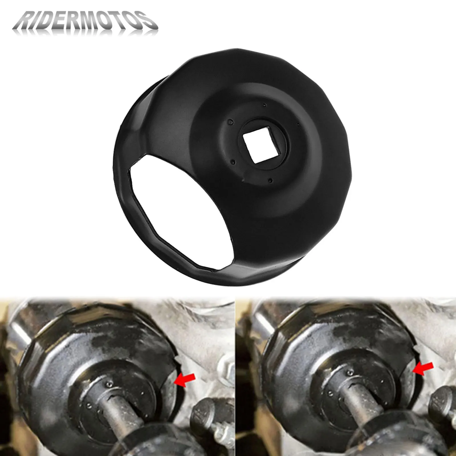 

Motorcycle 76mm Oil Filter Cap Type Wrench End Cap Style Drive Socket For Harley Touring Road Glide Sportster 883 Dyna Softail