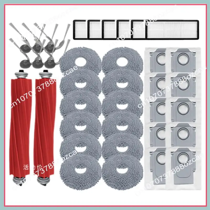 A26P 36 Uds cepillo filtro HEPA paño de mopa bolsa de polvo para Roborock QV 35A/QV 35S/QR 798/QR 598 piezas de aspiradora