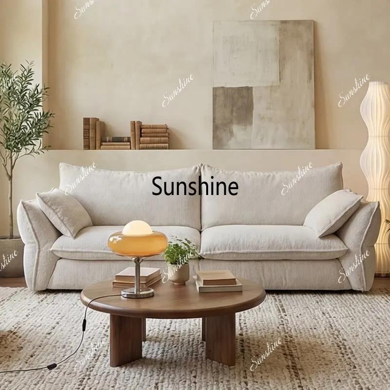 Medieval fabric sofa French cream style fully removable living room sofa