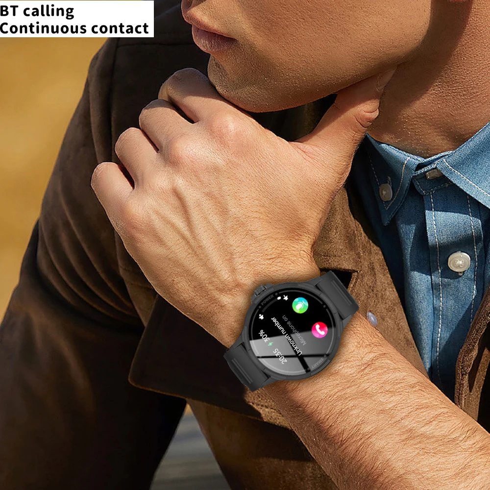 بلوتوث دعوة Smartwatch النساء شاشة AMOLED مراقب معدل ضربات القلب مقاوم للماء الساعات الذكية الرجال مساعد الصوت لنظام IOS أندرويد