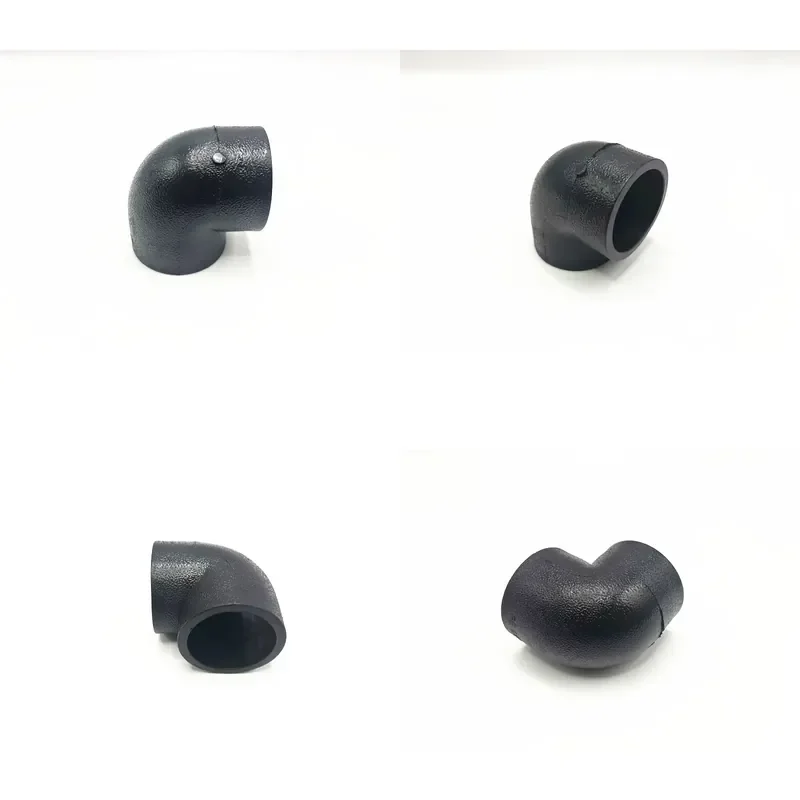 for HDPE 90 Degree Elbow Plastic Pipe Fittings High Density Polyethylene Pipes 20-110MM