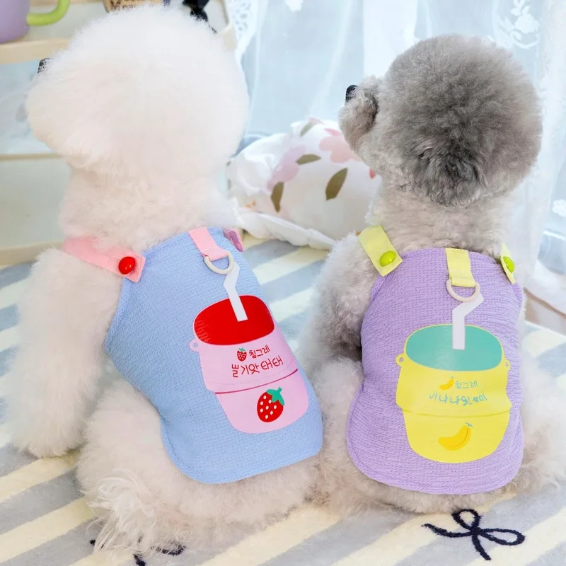 

Fruit Pattern Dog Vest Shirt Pet Clothes Summer Dog Tshirt Pullover Costumes Puppy Sleeveless Dog Hoodie Vest For Small Dogs XXL