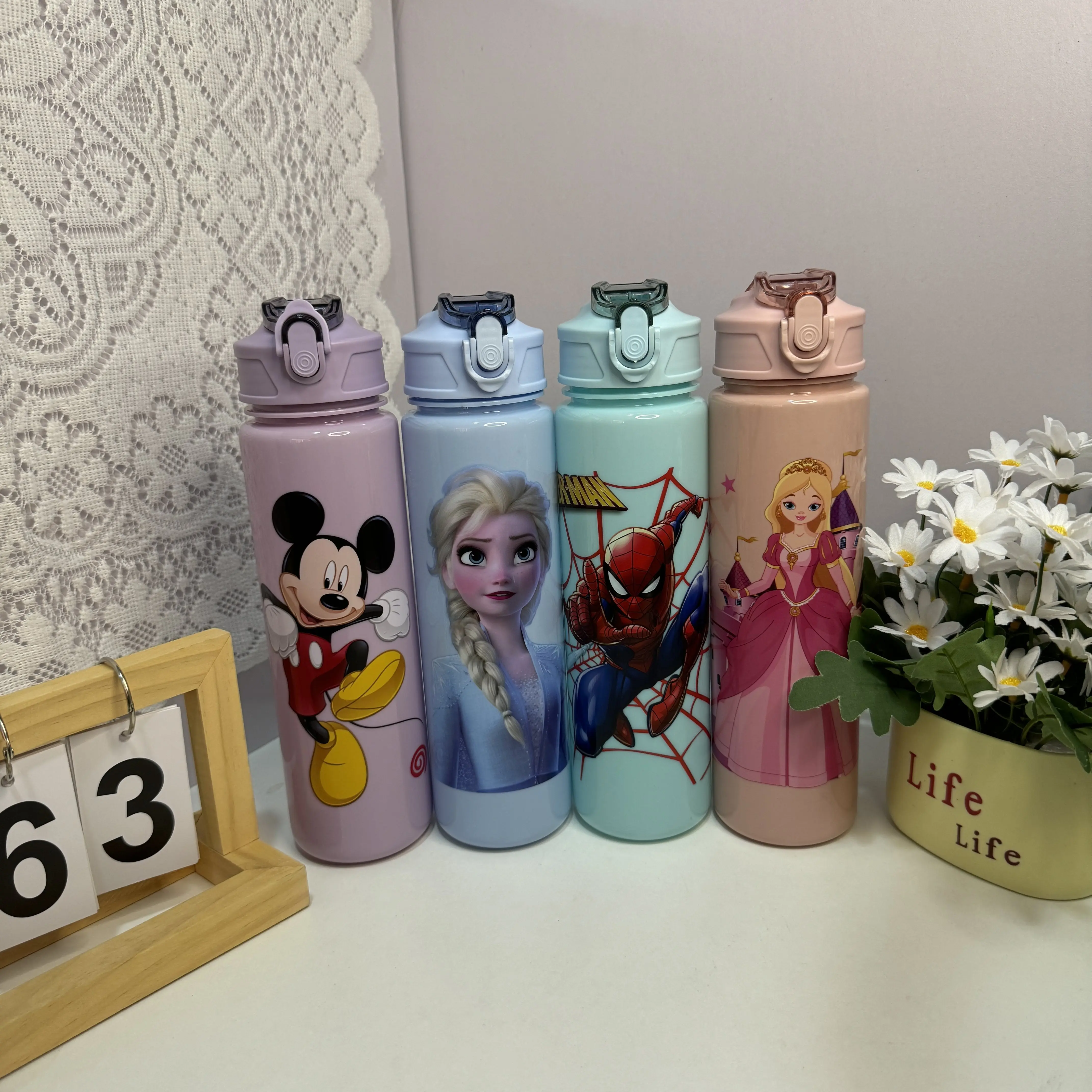 

Для Elsa Marvel чашка для воды Kawaii уличная портативная спортивная бутылка для воды студентов устойчивая к высоким температурам отскок крышка для воды C