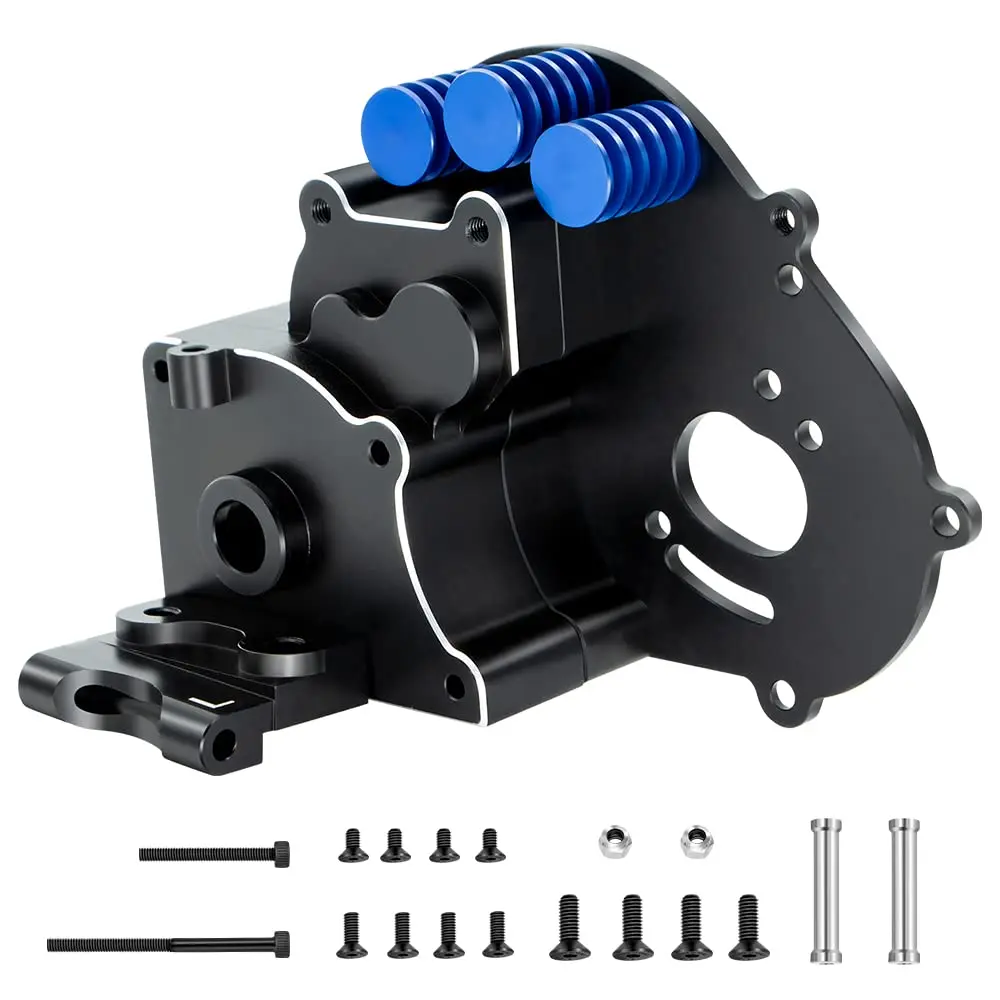 

GLOBACT for 1/10 Slash 2wd Transmission Stampede Rustler 2wd Transmission Case Gearbox with Motor Plate, Arm Mount Replace 3691