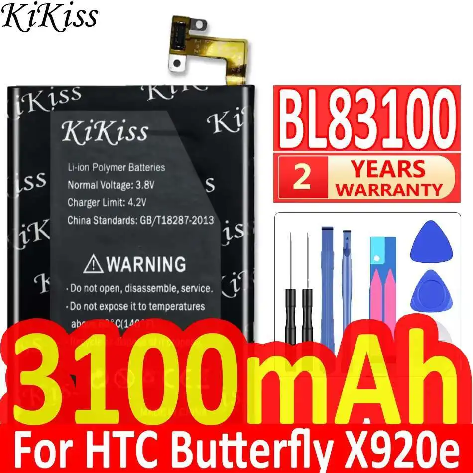 

Литий-ионный аккумулятор BL83100 для HTC Butterfly X920e Droid DNA Deluxe DLX One X5 THL21