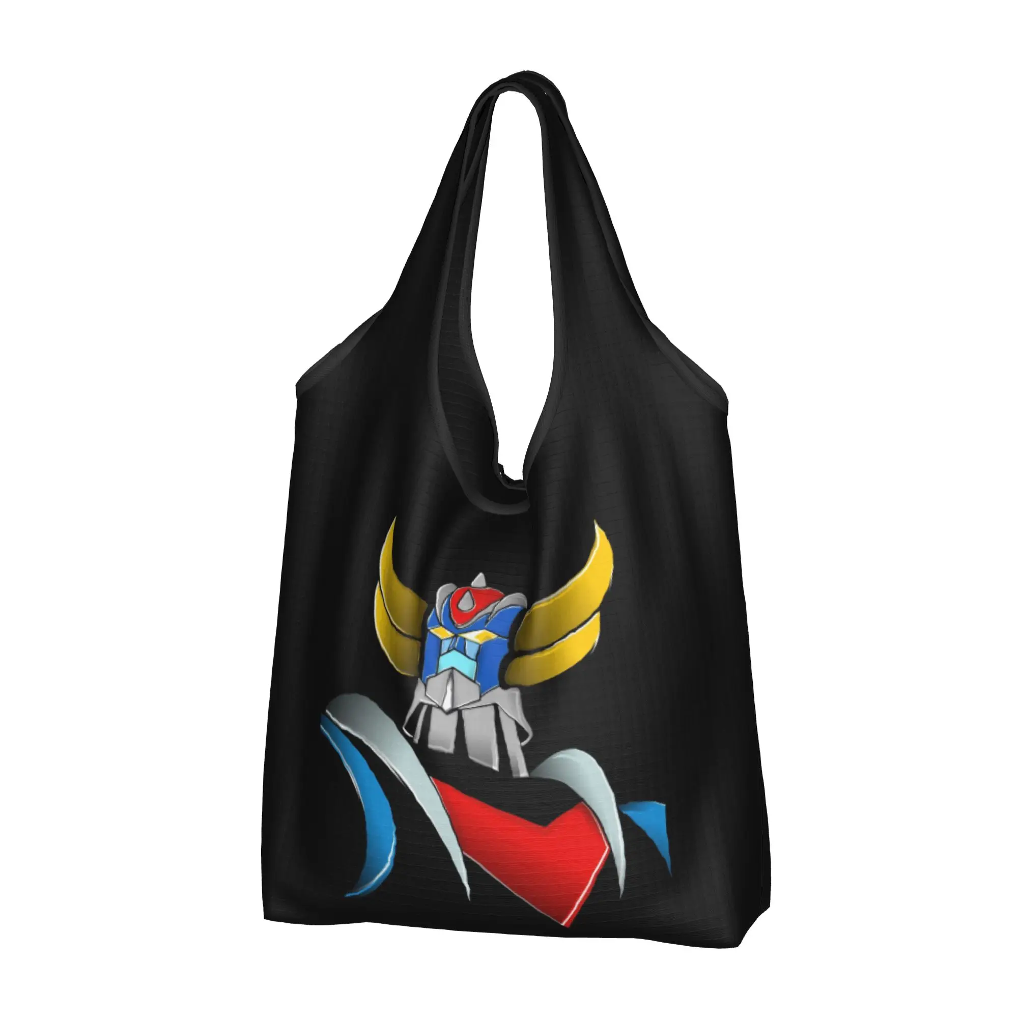 Cute Comic G-Grendizeres Manga Shopping Tote Bags Portable  Grocery Shoulder Shopper Bag