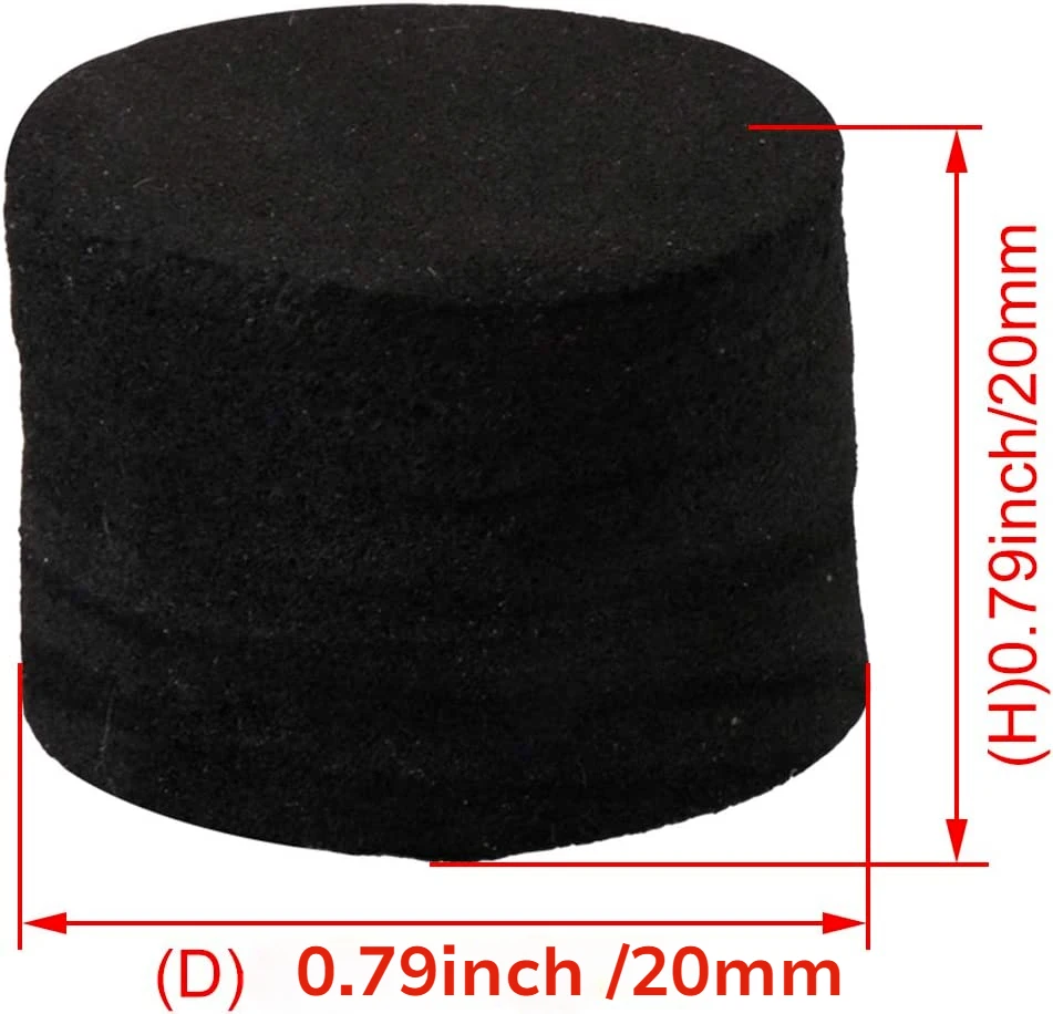 20X20mm Electronic Drum Parts Piezo Trigger Cone Sponge Foam with Adhesive 5pcs