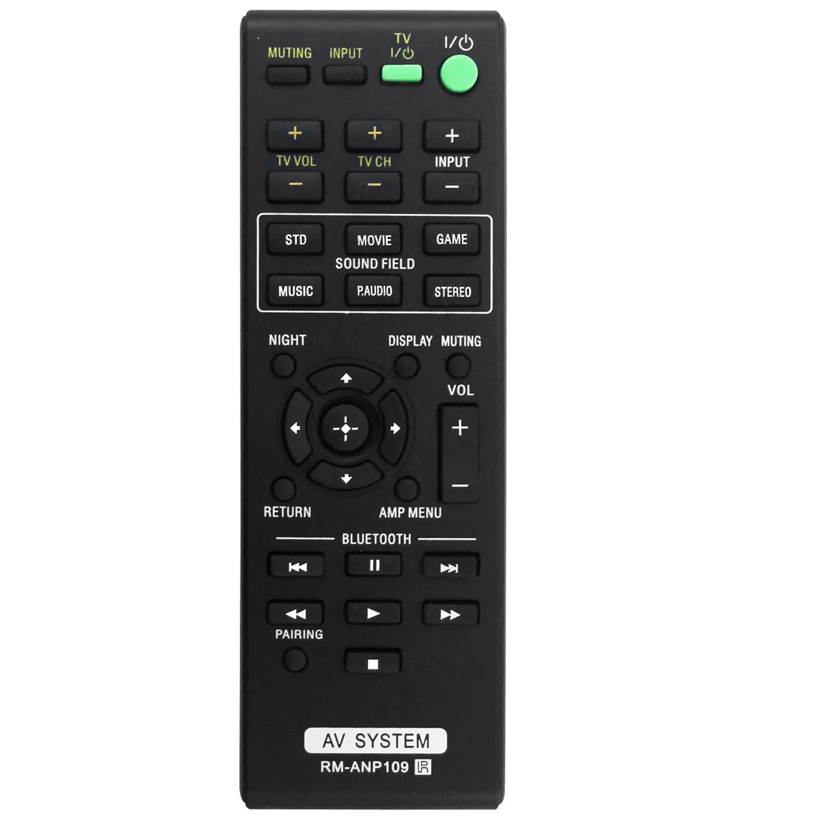 

-ANP109 Replace Remote for Home Theater Sound AV System HT-CT260 HT-CT260C HT-CT260H HT-CT260HP HT-CT260W SACT260