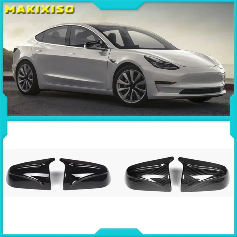 

Carbon Fiber Exterior Shell Protection Coversr for Tesla Model 3 S X Accessories Rearview Mirror Case Side For Model3