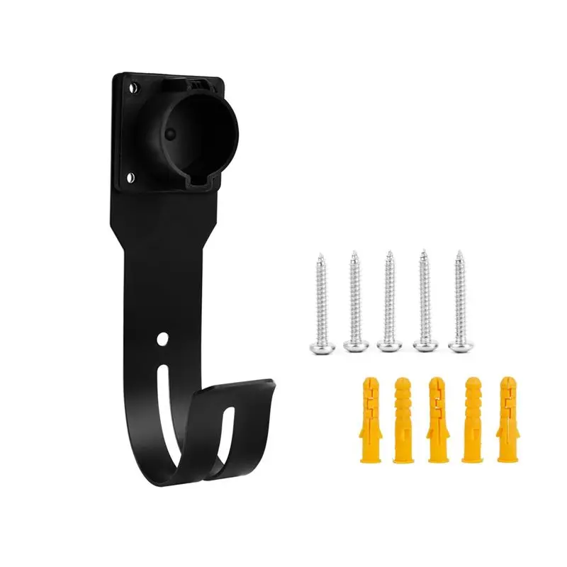 

AASS-Wall Mount,EV Holder J1772 Nozzle Dock J-Hook Combination, Wall Hook For EV Cord Cable
