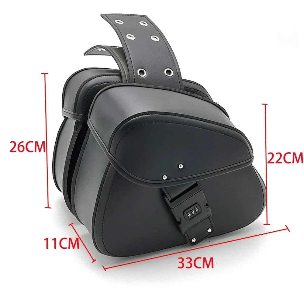 ł na hasło sakwy motocyklowe boczne przechowywanie narzędzi torby siodłowe uniwersalne dla Harley Kawasaki Suzuki Yamaha Cruiser Bobber