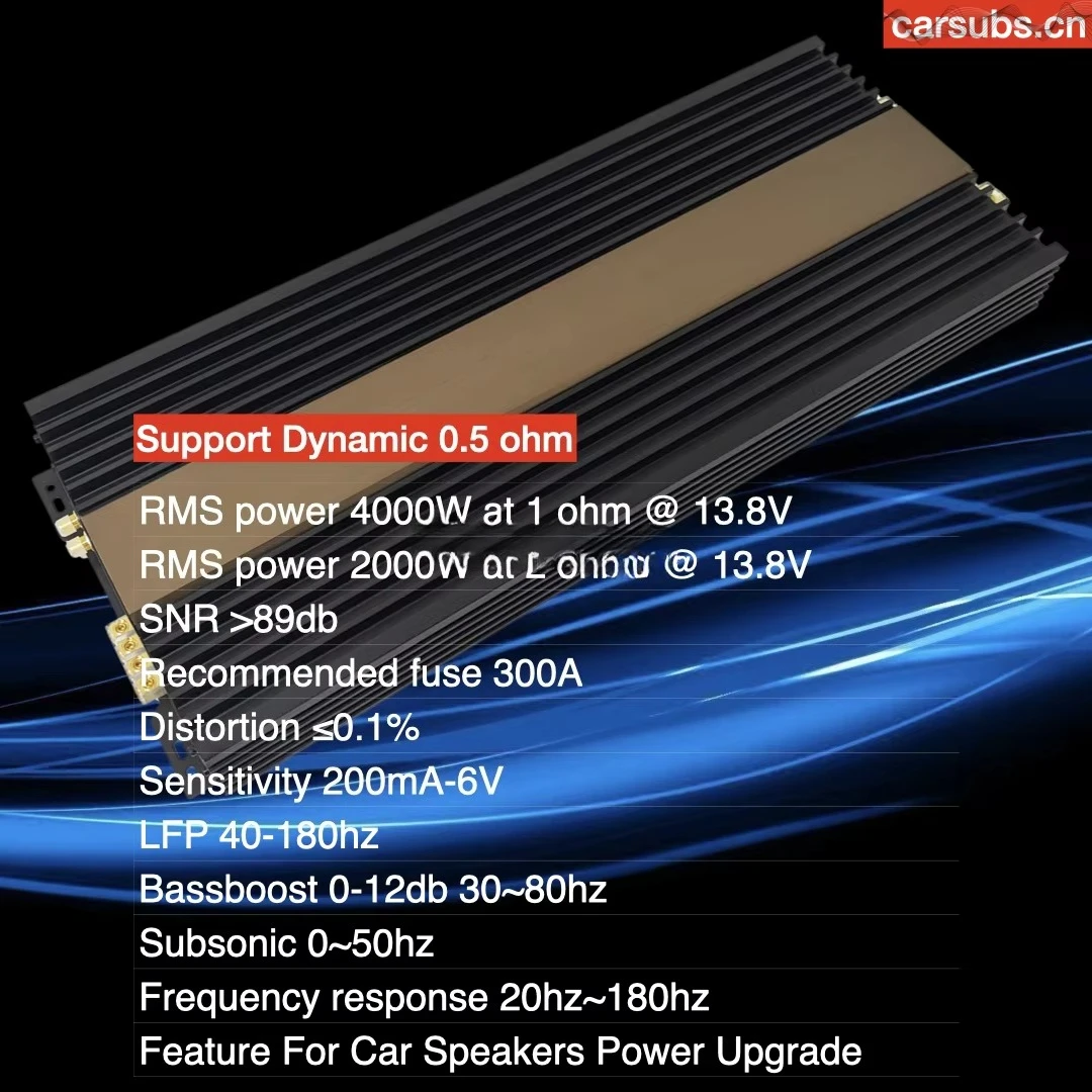 Wzmacniacz samochodowy RMS 400 – Monoblock Car Amplifier 5000W recenzja i cena