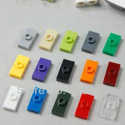 S001 * placa 1x2 W 1 perilla x 3794, 100 piezas, bricolaje, ilumina bloques, Compatible con partículas de ensamblaje