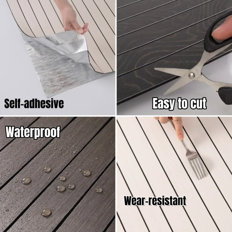 Wallpaper berperekat imitasi serat kayu 3D dekorasi rumah stiker dinding kupas & tempel tahan air untuk renovasi ruang tamu kamar tidur