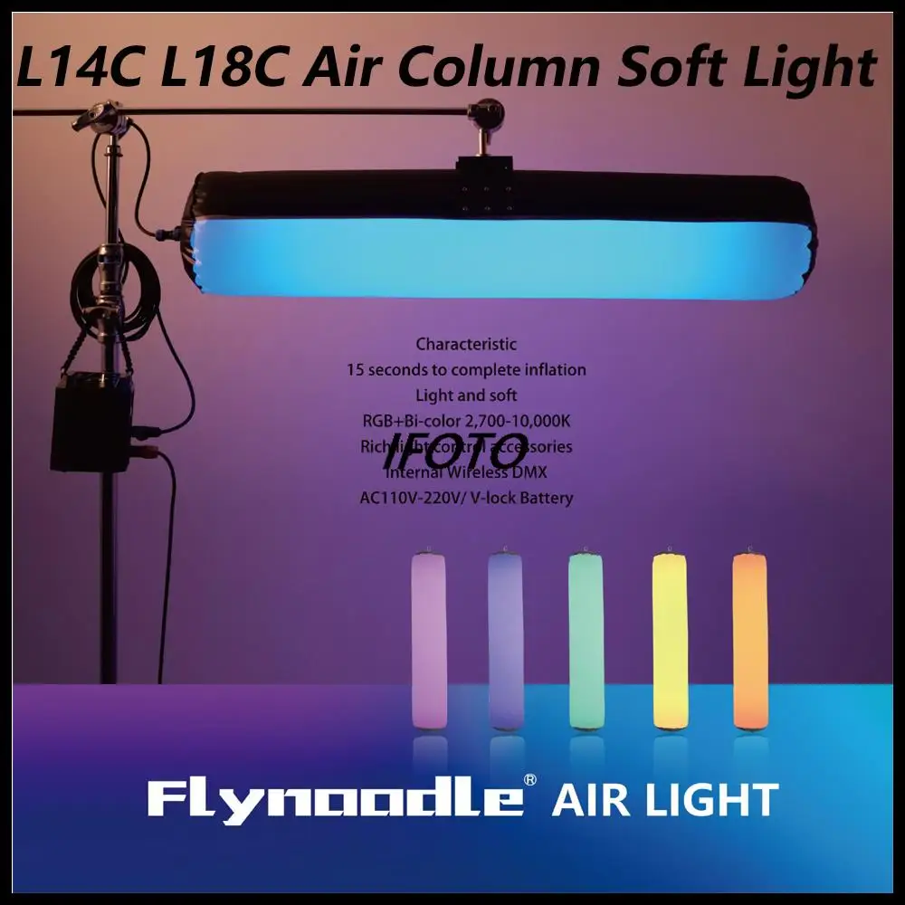 

Flynoodle L14C L18C Full Color RGB Photography Video Light Air Column Soft Light 2700k-10000k For Photography lighting