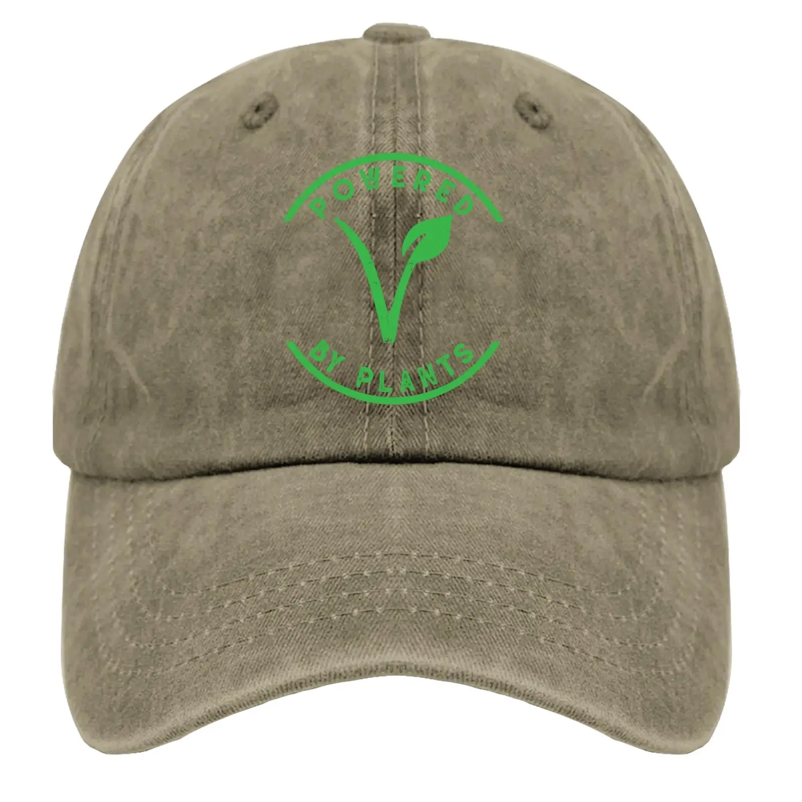 

Powered by Plants Vegan Cap Travel Hat Cacti Cactus Love Artical Adult Adjustable Leisure Dad Cap Pure Cotton Baseball Cap