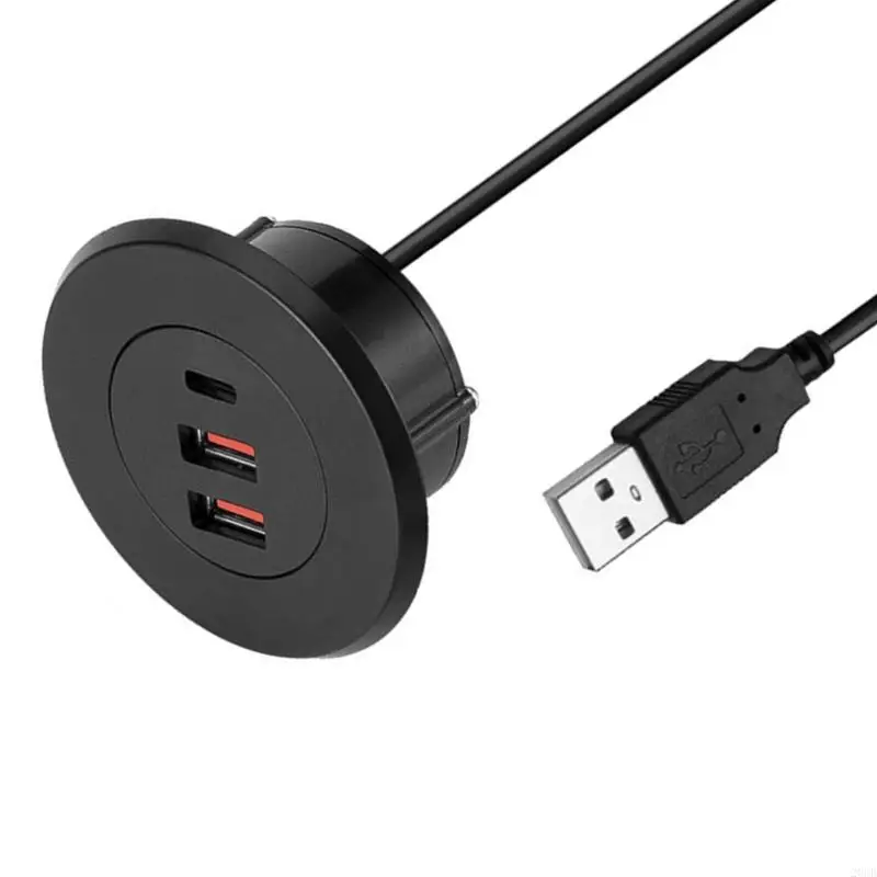 Bàn văn phòng 20cb nhúng usb sạc tròn lỗ tròn USB loại c đa năng