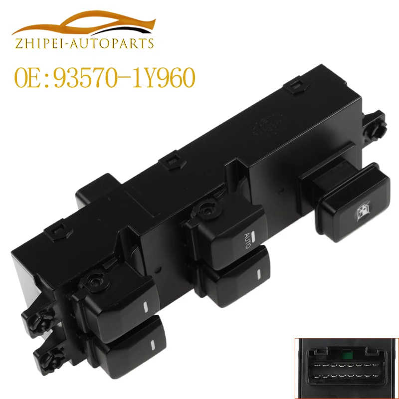 93570-1Y960 Electric Power Window Switch Front Left Driver Side Car 935701Y960 For Kia MORNING PICANTO 2011-2015