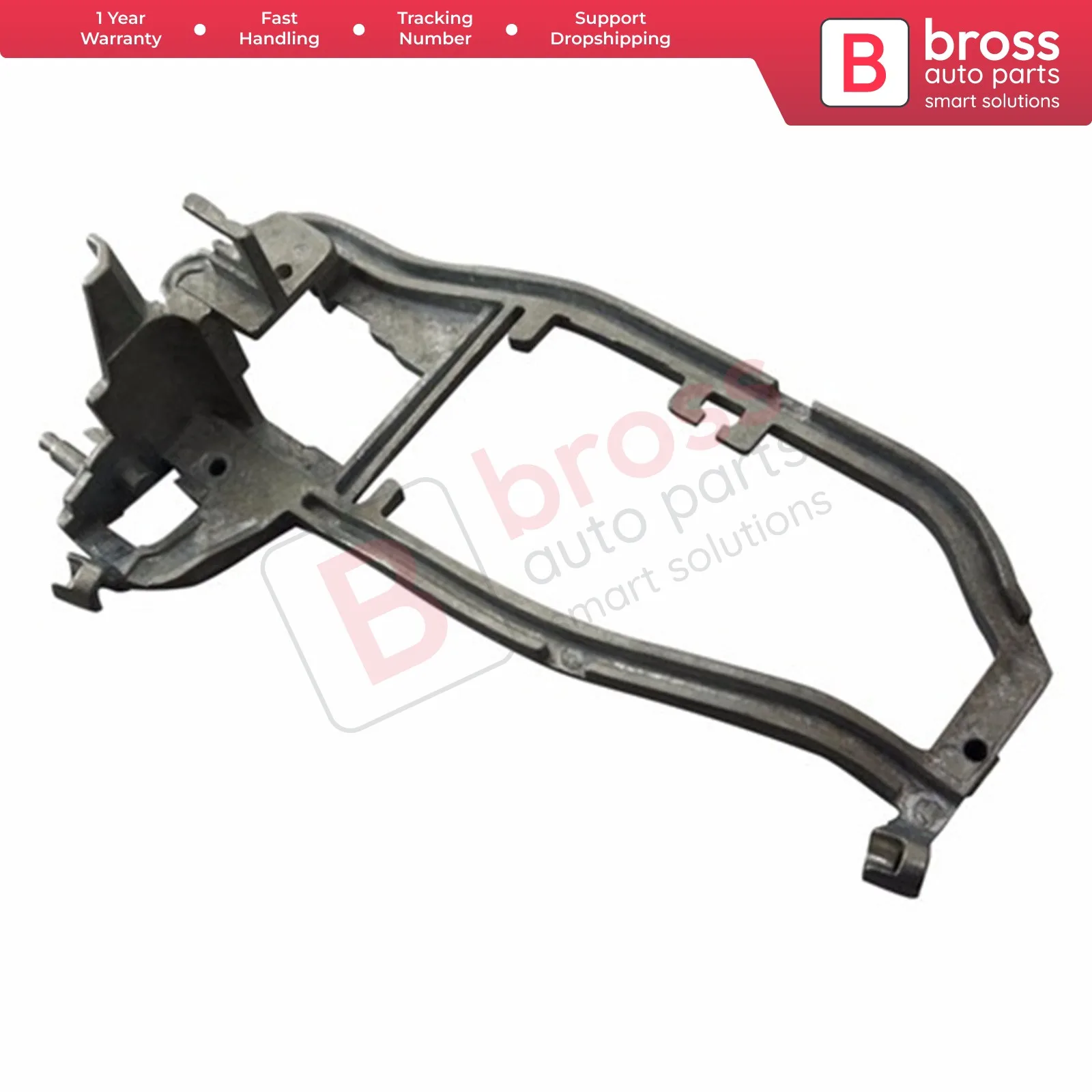 Bross Auto Parts BDP543 Outside Exterior Front Right Hand Door Handle Carrier Repair Part For BMW X5 2000-2006:51218243616-R