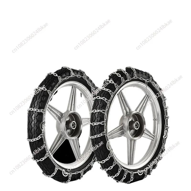 1 two-wheeled motorcycle snow chain bold encryption mud mountain road snow tire chain safety chain/1 pair