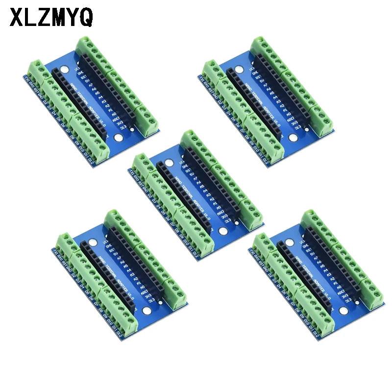 5pcs IO Shield V1.O Expansion Board Terminal Controller Adapter for Arduino Nano Simple Electronic Module DIY Electronic Kit