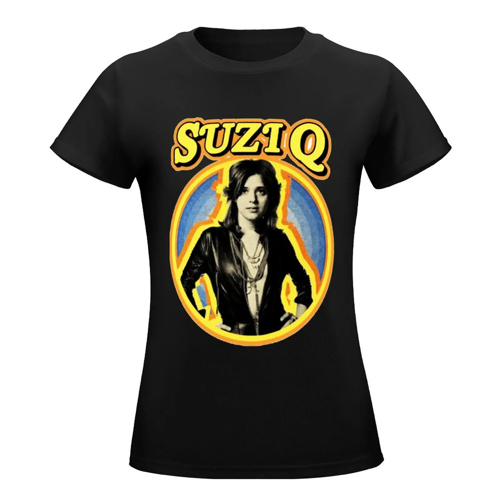 New 2022 logos trend SUZI QUATRO T-Shirt oversized summer tops graphics cute tops designer clothes Women luxury