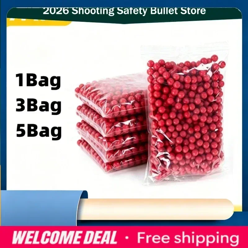 2026 2030 For Cool Red 7mm Gentle Touch Soft Balls 500Pcs/Bag Child-Friendly Outdoor Game Supplies 1Bag/3Bag/5Bag New