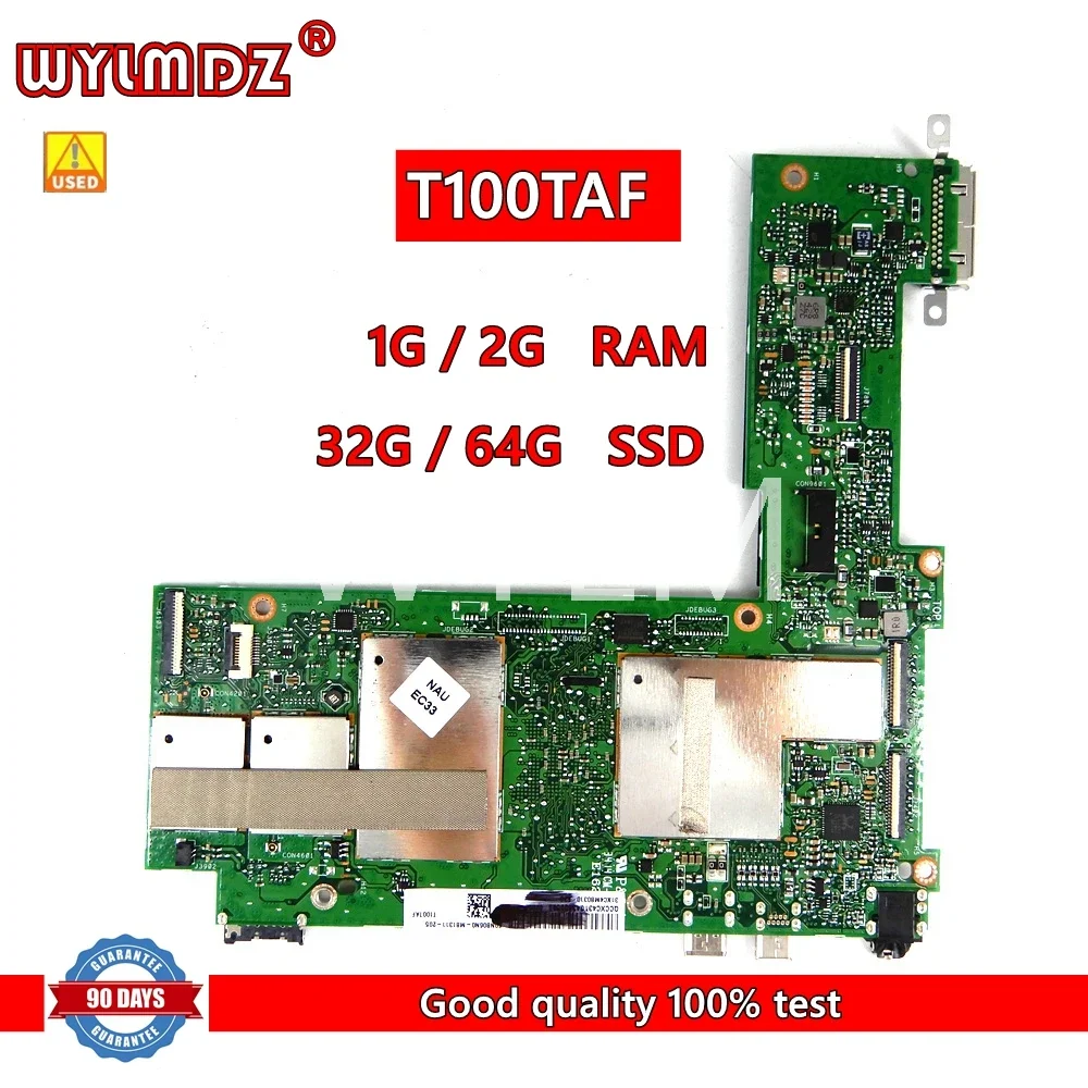 T100TAF Motherboard Z3735F CPU 32GB SSD 1GB RAM For Asus T100TAF Tablet Mainboard Test 100% OK