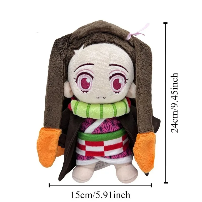 Bandai-Muñeca de peluche de Anime Demon Slayer para niños, Tokitou Muichirou juguete, almohada de peluche, regalo de Navidad, 25cm