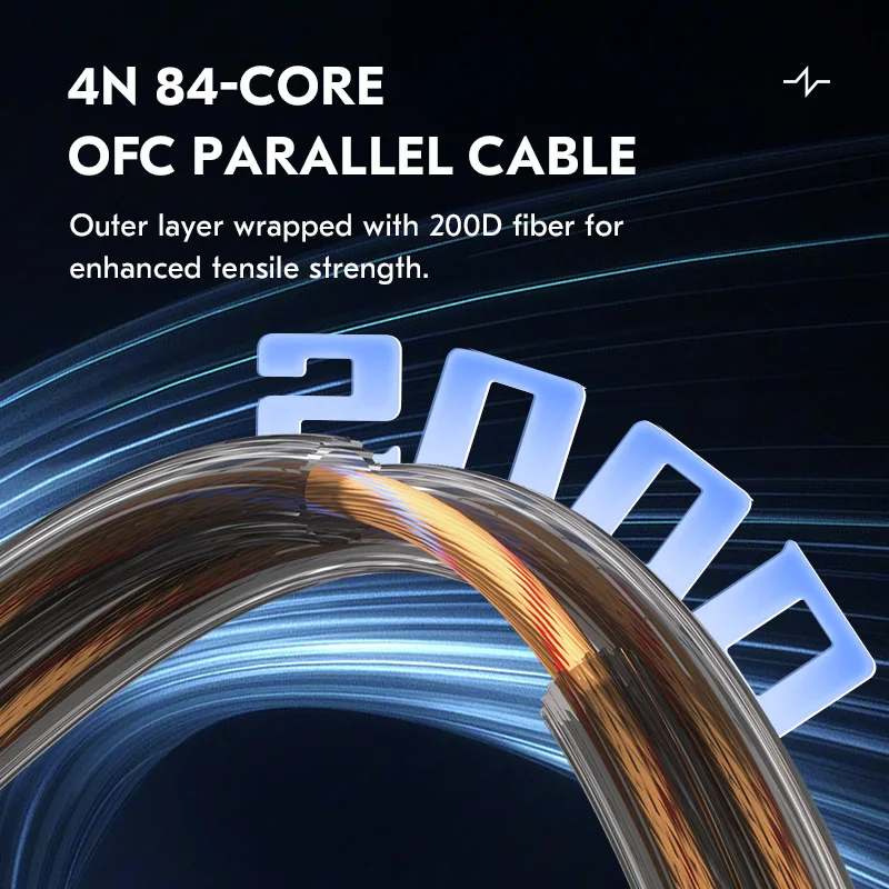 CCZ C02 Type C Replacement Cable with Microphone OFC Dual Parallel Connection (2-pin) / TFZ / QDC Compatible with EDX PRO / ZSN