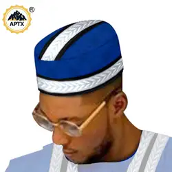 Chapeau rayé jacquard pour hommes, casquettes musulmanes africaines, vêtements traditionnels, turban rond, casquette de prière musulmane, couvre-chef, Y23A001