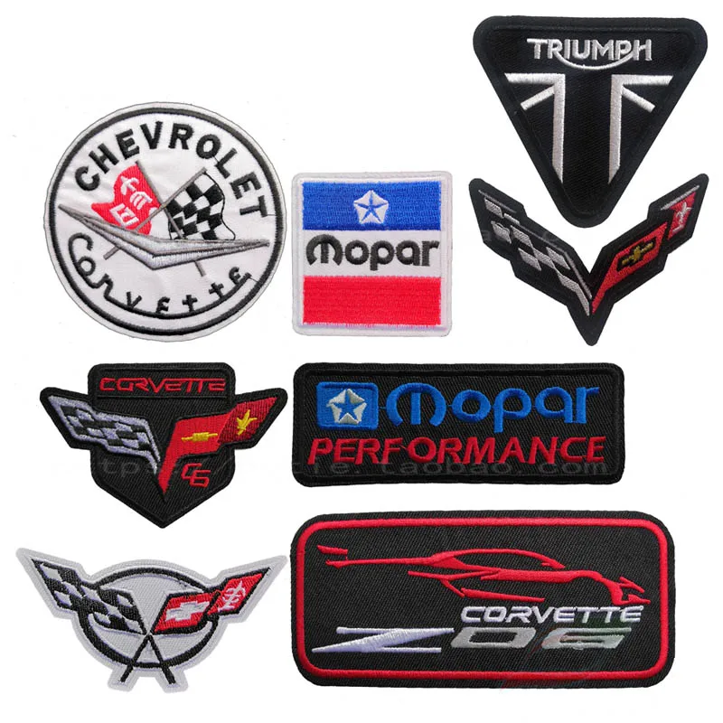 アイロン刺繍布、車のロゴの貼り付け、衣類アクセサリー、バッジ