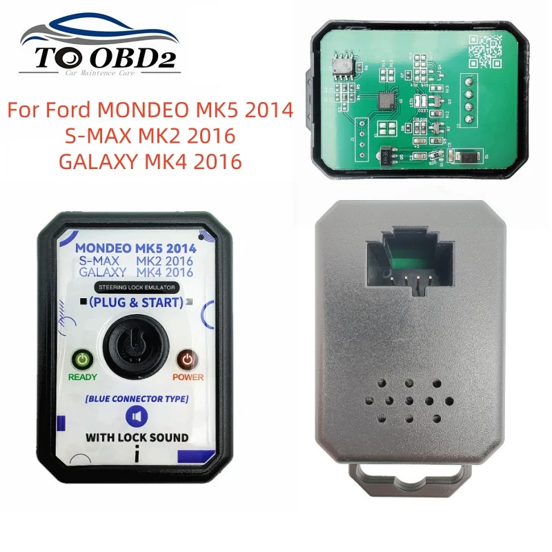 محاكي محاكي قفل التوجيه ELV لسيارة Ford Mondeo Fusion S-Max Galaxy - لا يتطلب برمجة مع صوت القفل